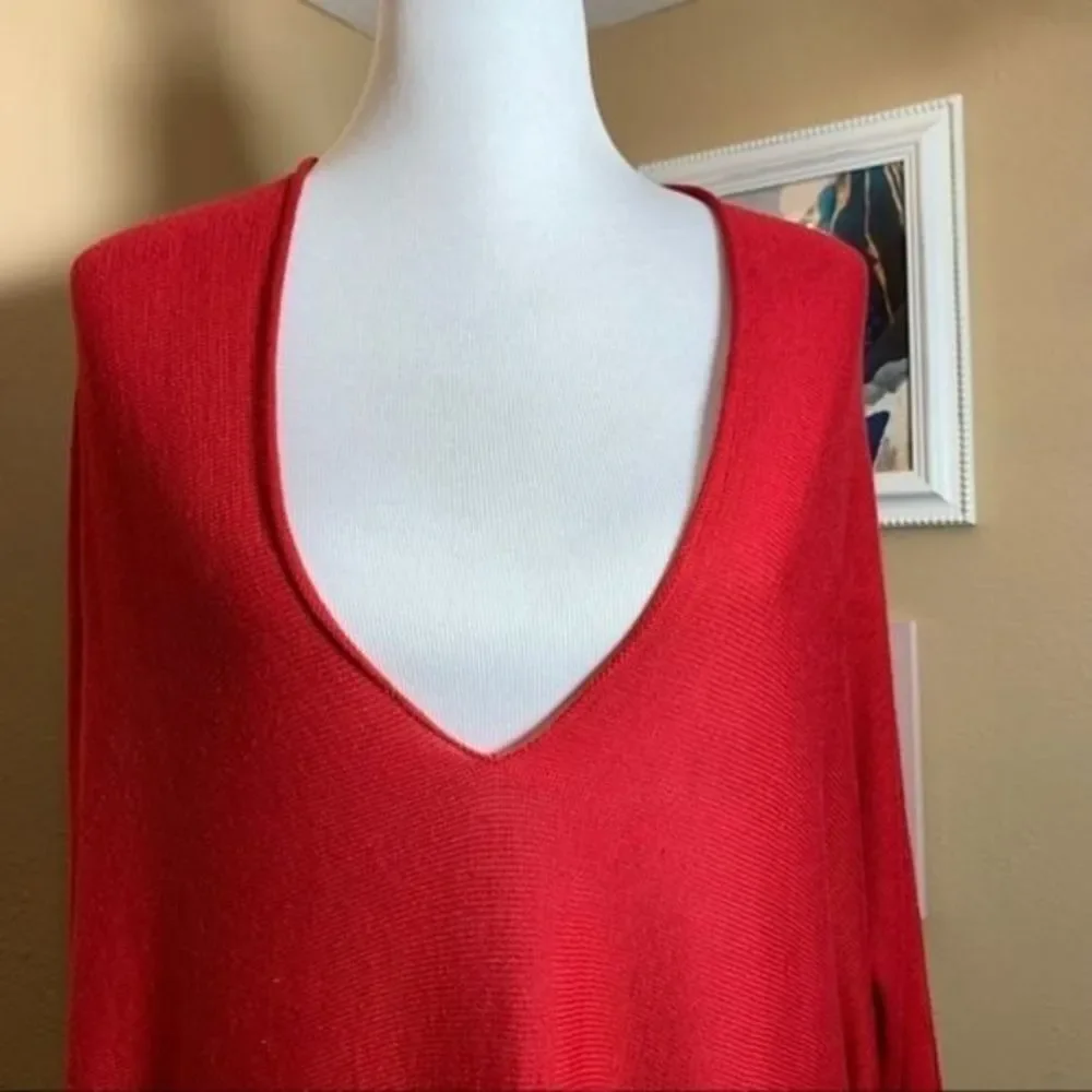 RD STYLE | Oversized Crimson Red Tunic Sweater - Medium - Picture 8 of 11